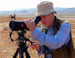 Ted Byrd watching birds